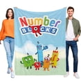 thumbnail image 1 of Numberblocks anti-pilling, suave, ligera, esponjosa y acogedora de lujo para hogar y cocina – Perfecta para niños y adultos, 100 x 150 cm, 1 of 6