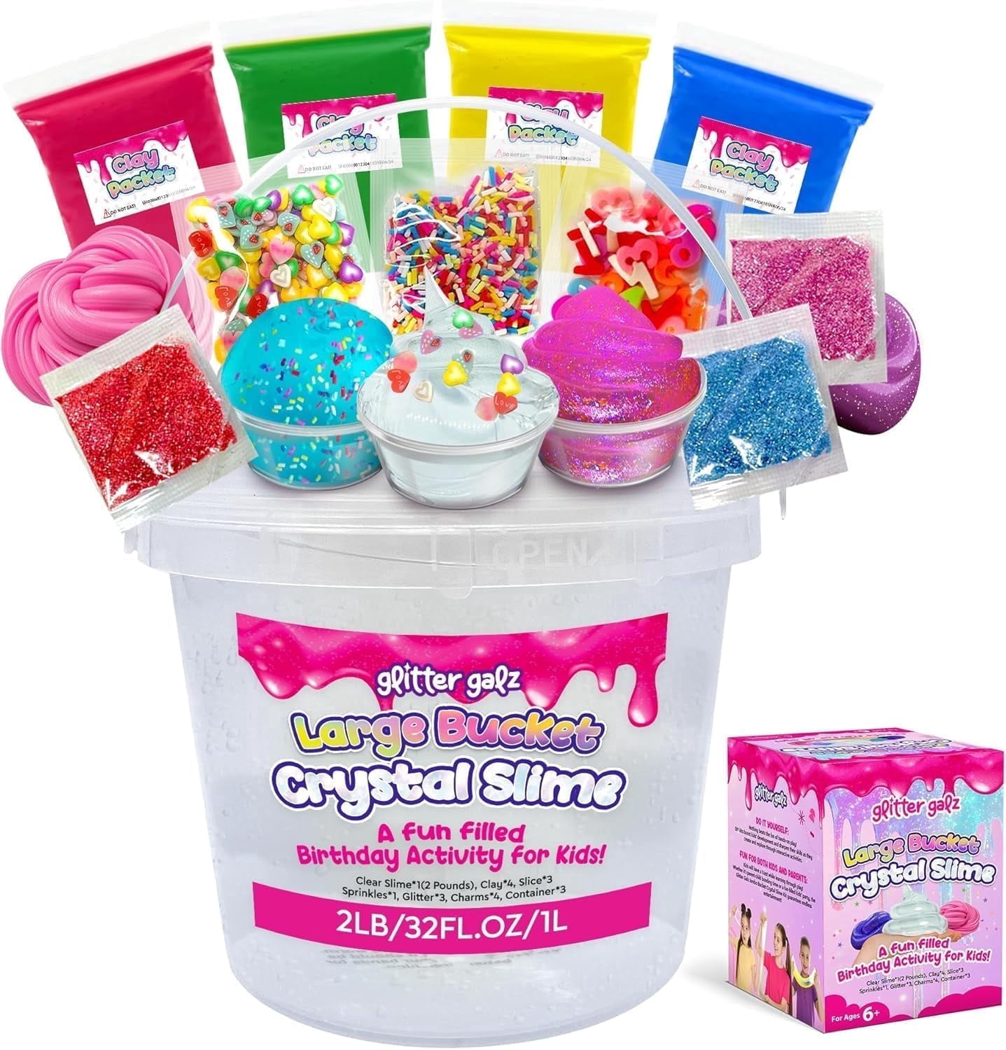 Cra-Z-Art Nickelodeon Wild N Wacky Slime Kit for Kids with Glitter