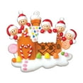 thumbnail image 5 of Personalized Gingerbread House Family of 5 Xmas Ornament 2024 - Gingerbread Christmas Decorations, 5 of 10