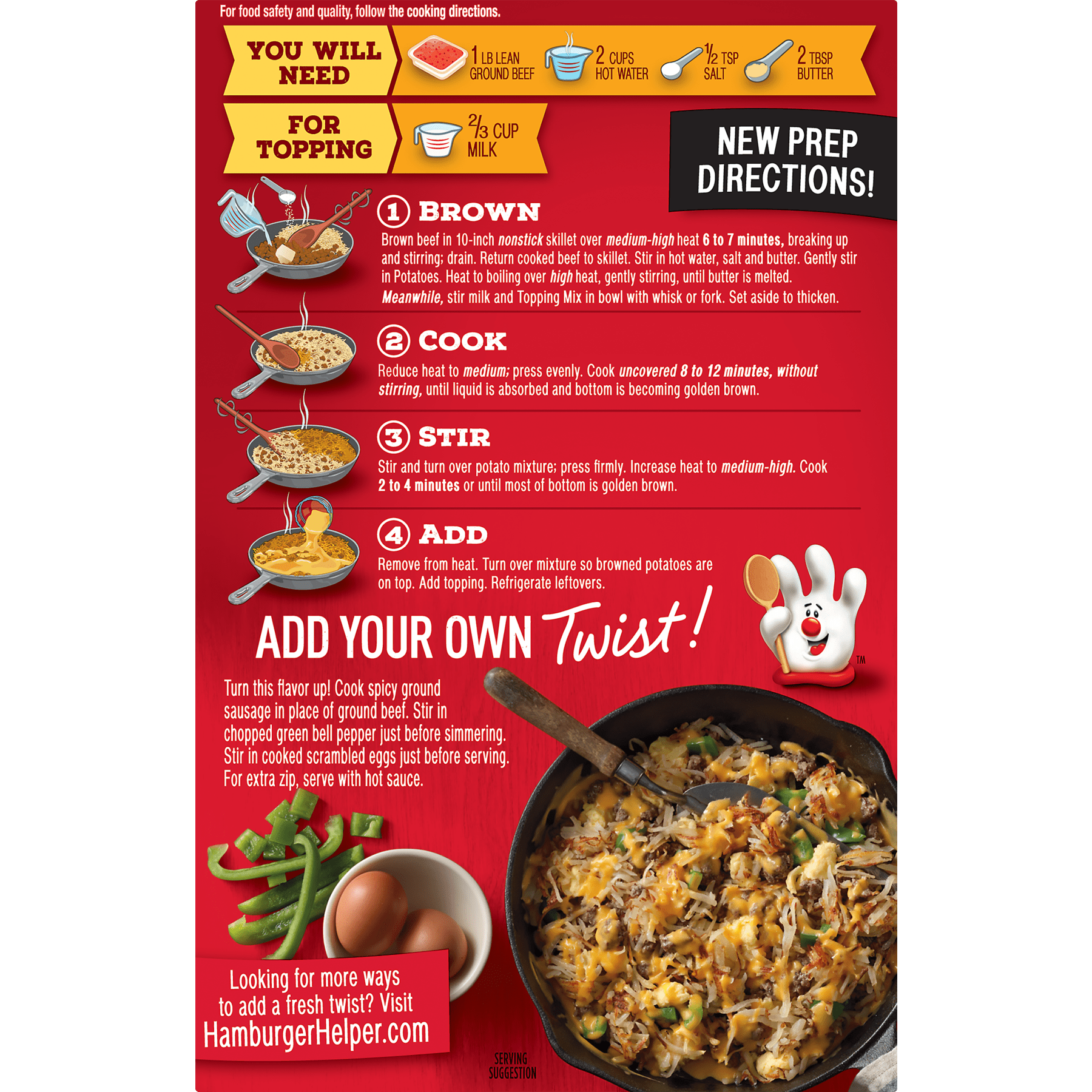 Cheesy Hashbrown Hamburger Helper Recipe Besto Blog