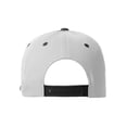 thumbnail image 2 of Daxton Classic Snapback White Neon Orange A to Z Letters Flat Bill Visor Cap-White Black Hat, Letter S, 2 of 2