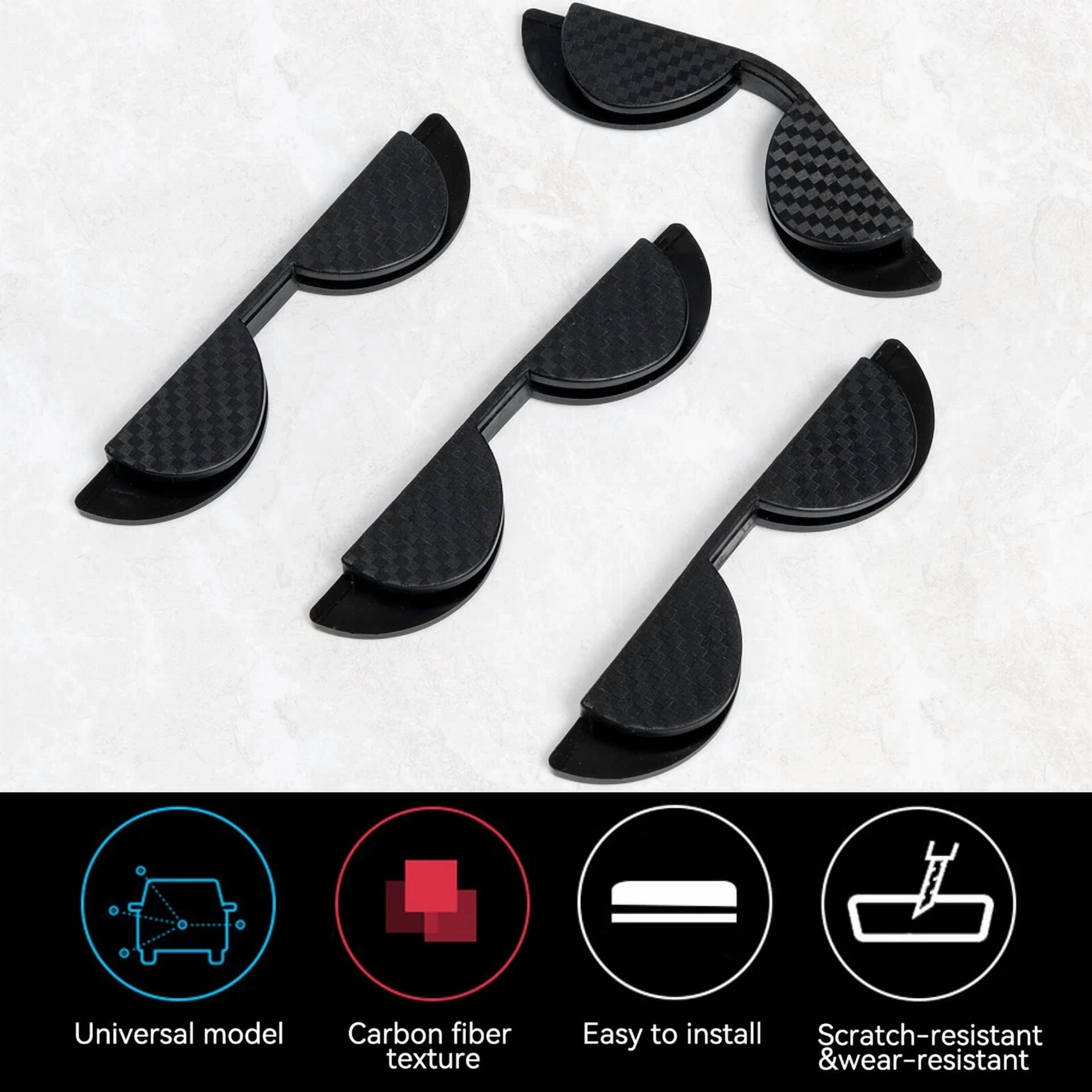 Door Edge Corner Scratch Anti-Collision Guard Protector Strip Accessories 4Pcs