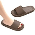 thumbnail image 7 of Unisex Comfortable EVA Slides for Men and Women, Lightweight Waterproof Coffee Brown Indoor Outdoor Slippers with Arch Support,Size 36, 7 of 7