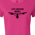 thumbnail image 4 of Inktastic Life Behind Bars Mountain Bike Women's T-Shirt, 4 of 5