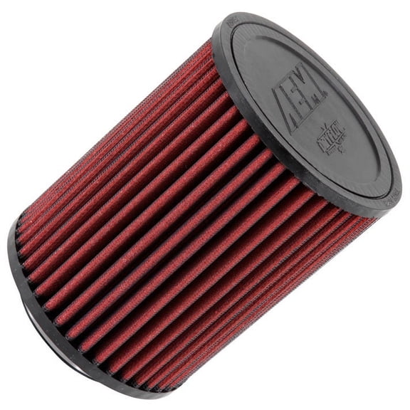 AEM 21-2036DK Universal DryFlow Clamp-On Air Filter: Round Straight; 3 in (76 mm) Flange ID; 6.5 in (165 mm) Height; 5 in (127 mm) Base; 5 in (127 mm) Top