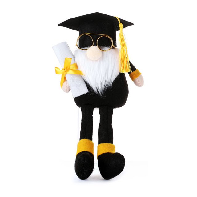 leyfeng Muñeco de gnomo de graduación, regalo de ceremonia de graduación, gorro de soltero, adorno de muñeco de peluche, decoración de mesa de clase