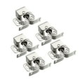 thumbnail image 4 of Uxcell Pestillo de doble rodillo para puerta de muebles con espiga tono plateado 5 paquetes, 4 of 5