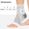 thumbnail image 7 of 1Pair Neuropathy Socks Compression Sleeve For Ankle Swelling Pain Relief Sprain Neuropathy Nano Support Brace Women Men, 7 of 7