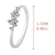 thumbnail image 2 of Teissuly 18K Gold Plated Diamond Ring With Nine Diamonds For Ladies Teissuly WER202401223136, 2 of 2