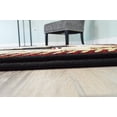 thumbnail image 4 of Glamour Thick Plush Oriental Area Rug Traditional Carpet Floral Medallion Design-206 (7'8"x10'8",Black), 4 of 11