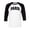 White/Black, variant on Paris College Style Three-Quarter Raglan Sleeve Baseball Shirt Unisex X-Small White/Black