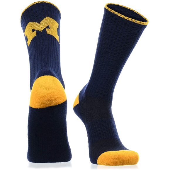 Michigan Wolverines Socks Campus Legend Crew Length