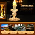 thumbnail image 4 of TABLETREANDS 2Ud Candlestick Decorativo De Hierro Oro Ideal Para Ambientar Cenas Y Celebraciones, 4 of 7