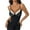 Black, variant on JGGSPWM Women's Ruffled Lace Trim Bow V Neck Corset Top Adjustable Straps Bustier Crop Top Black M