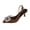 Brown, variant on Women'S Pointed Toe High Heel Sandals Fashion Closed Toe Dress Pumps With Buckle Suede 7Cm 2.76 Inch Heel Us6.5 Brown