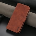thumbnail image 6 of PU Leather Slim Case for iPhone 14 Pro 5G 2022 (6.1 inch), Allytech Card Slots Magnetic Closure and Stand Folio Wallet TPU Bumper Case for Apple iPhone 14 Pro, Brown, 6 of 6