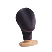 Serenable Mannequin Head Hat Rack Sturdy Manikin Head Model Space Saving Multifunctional Tabletop Holder for Salon Home Retail Shop Black