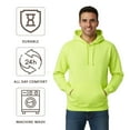 thumbnail image 5 of Gildan High Visibility Safety Hoodie Sweatshirt Winter Hi Vis Reflective Pocket Sweatshirt (Safety Orange Pack 2, L), 5 of 7