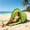 Green, variant on Luckky Portable Foldable Sun Shelter Tent,UV Protection Beach Shade Canopy for Fishing,Gardening,Outdoor Rest & Picnic