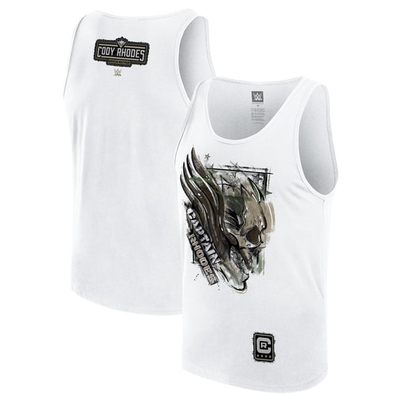 Men's White Cody Rhodes Captain Rhodes Tank Top