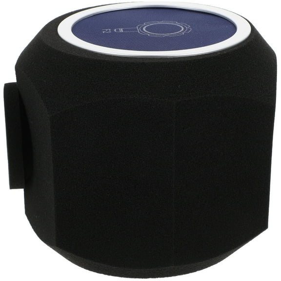 Hemoton  Microphone Sound-Absorbing Sponge Isolation Shield Pop Filter Microphones Blue
