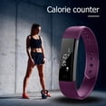 thumbnail image 2 of ID115HR Pulsera inteligente Pulsera Monitor de frecuencia cardíaca Compatible con Bluetooth 4.0 (Púrpura), 2 of 8