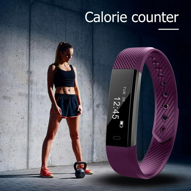 ID115HR Smart Band Recordatorio de llamadas Multideporte Fitness Tracker Pulsera de 0 86 pulgadas FLhrweasw El nuevo Walmart en linea
