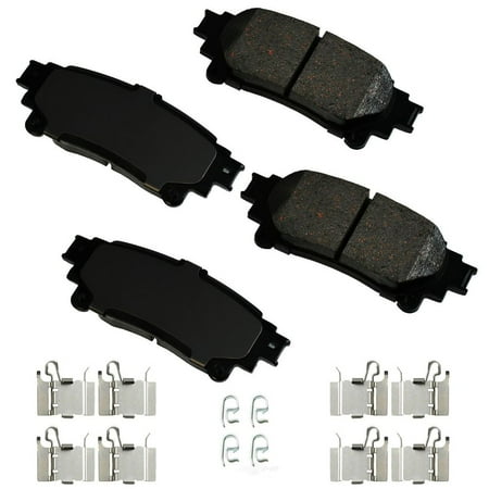 Akebono ACT1391A Ultra-Premium Ceramic Rear Disc Brake Pads, GREY