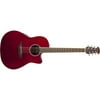 Ovation Celebrity Standard Mid-Depth Cutaway Acoustic-Electric Guitar Ruby Red