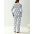 thumbnail image 3 of MINTREUS Women's Pajama Set Long Sleeve Sleepwear Ladies Soft Pjs Lounge Sets, 3 of 6