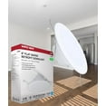 thumbnail image 6 of Satco S11892 10 Watt 6-inch LED Downlight Retrofit Flat Wafer Round Matte White Finish CCT Selectable 2700K 3000K 3500K 4000K 5000K Energy Efficient Recessed Fixture, 6 of 12