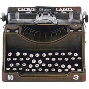 Classic Manual Typewriter Model, Vintage Typewriter Decoration Retro Typewriter Prop for Home Office Cafe with Handmade Iron Craft Artistic Display$$Electronics Other