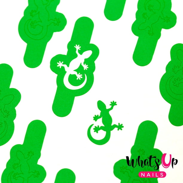 Download Whats Up Nails - Lizard Vinyl Stencils Nail Art Design ...