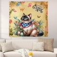 thumbnail image 2 of Siamese Celebrates Spring and Enjoys a Happy Easter Tapestry Cat Lover Kitten Owner Gifts Wall Hanging Backdrop Home Decor - 02001, 2 of 5