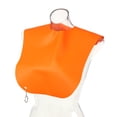 thumbnail image 4 of Capa de silicona para corte de cabello (JSL-F01) - Naranja, ideal para peluquerías, salones de belleza y uso en casa. Ajustable, impermeable y fácil de lavar. ¡Protege el cuello y la ropa de los, 4 of 6