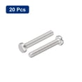 thumbnail image 3 of 304 Stainless Steel Machine Screws 20 Pack M3x20mm Slotted Drive Pan Head Screw Bolts, 3 of 5