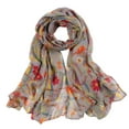 thumbnail image 2 of Women's Spring Fashion Long Print Scarf Lightweight Colored Sun Protection Wrap, 2 of 3