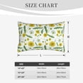 thumbnail image 4 of Naloa Yellow Dandelions Pillowcase, Throw Pillowcase, Wrinkle-Free, Stain-Resistant with Hidden Zipper for Bedroom Sofa-20"x30", 4 of 6