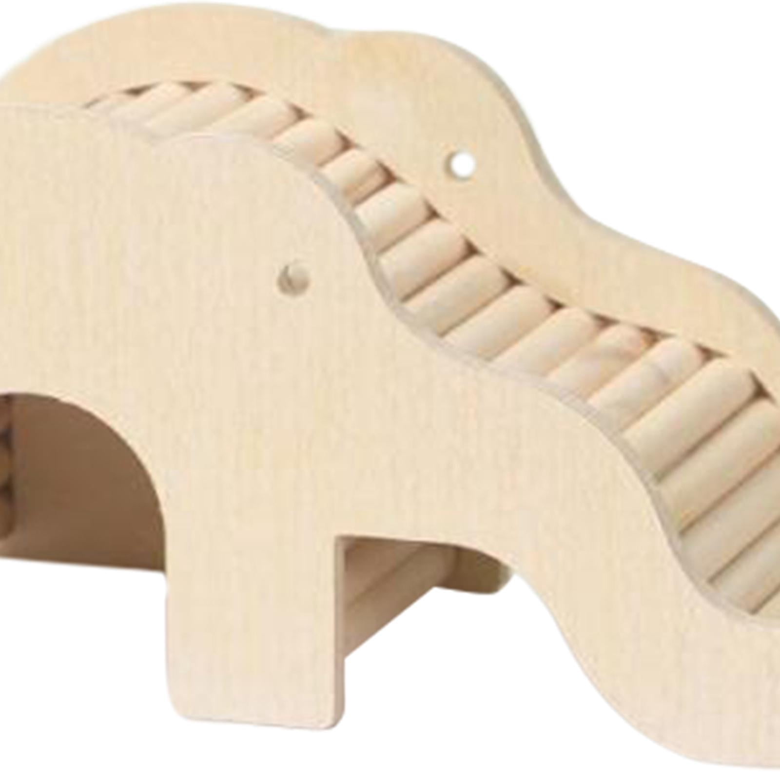 Bvdfgk Hamster Climbing Toy Hideout Funny Hide and Seek Chew Toy Hideaway Hamster House wood
