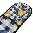 thumbnail image 4 of Yayeee Double Oven Mitt Kitchen Heat Resistant Baking 35" x7" Quilted Glove, Beige Plaid Lemon, 4 of 6