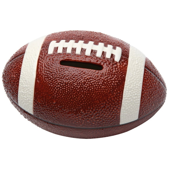 Cosmos 10511 Fine Porcelain Football Piggy Bank, 3-1/2-Inch