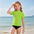 thumbnail image 6 of FUZHIQ Boys Girls UPF 50 Rash Guard Swim Shirts Short Sleeve Sun Protection SPF Fishing Surfing Water Beach Shirts Quick Dry,7-8 Years, 6 of 6