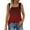 Khaki, variant on Yubnlvae  Square Neck Casual Tank Top (2025 Summer) Tank Tops for Women Summer Outfits 2025 Square Neck Casual Shirts Blousesclearance! Gradient, Square Collar, Black, L