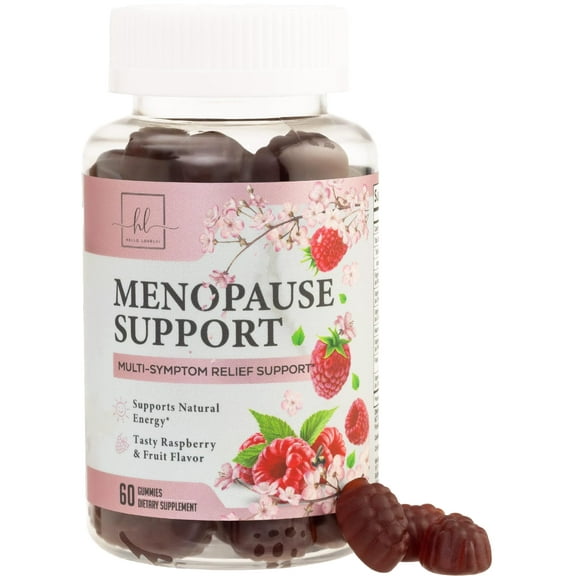 Menopause Supplements for Women Gummies - Complete Natural Mild Hot Flashes & Night Sweats Support, 16 in 1 Multi-Benefit Female Menopause Relief Gummy, Support for Balance & Energy - 60 Gummies