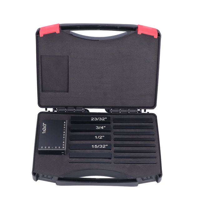 Bloques De Configuración, Bloques Patrón Operación Fácil Anodización Negra Identificación Fácil Para Enrutador Para Carpintería ZAQW Setup Blocks