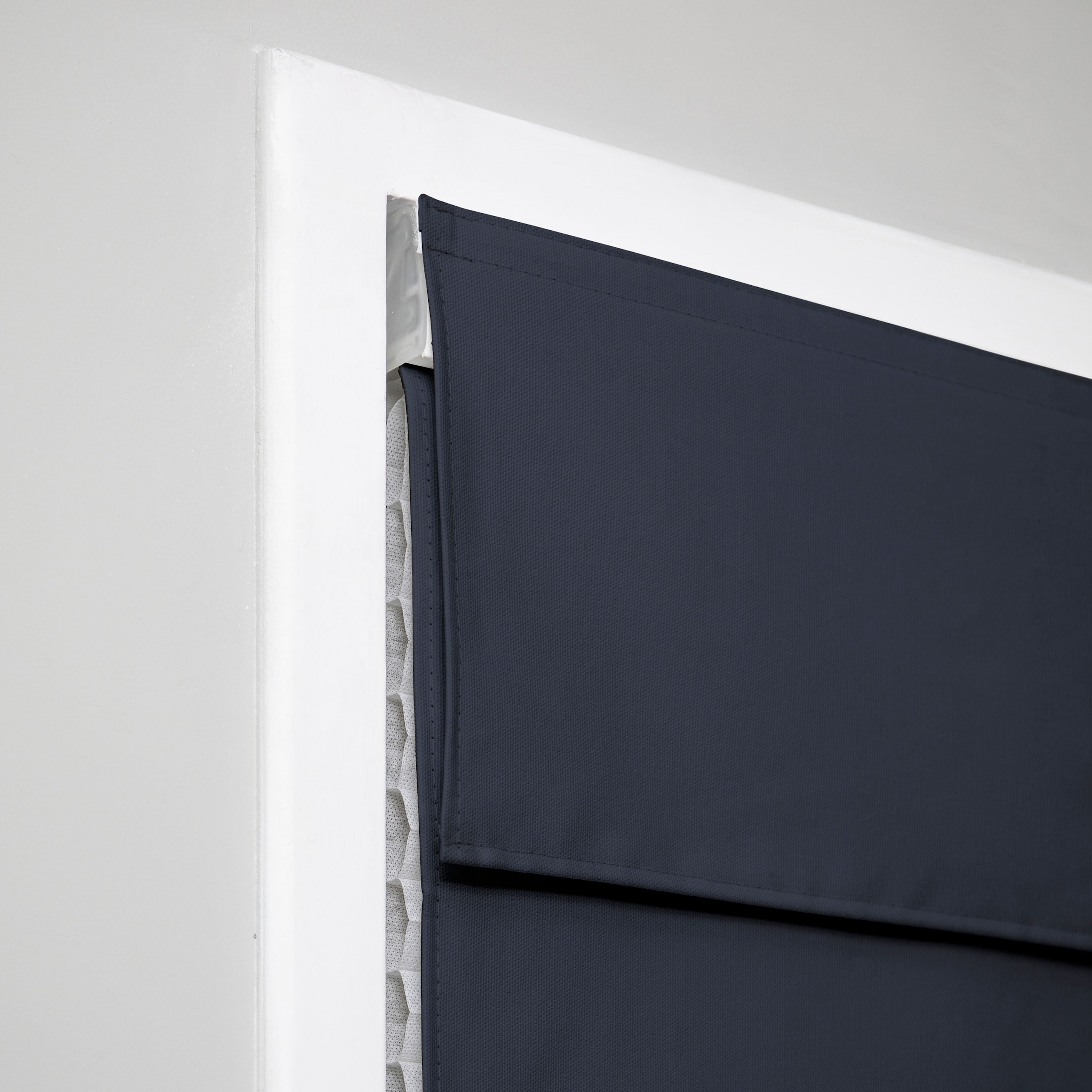 Regal Living Insulating Cordless Blackout Roman Shade, Navy, 68W x 72L