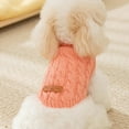 thumbnail image 4 of Dog Sweater, Pink Dog Pullover Sweater, Turtleneck Knitwear, Dog Outfits for Small Dogs and Medium Dogs, Warm Clothes for Bulldog, Poodle, Yorkshire, Cocker Spanie etc., 4 of 5