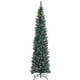 thumbnail image 3 of Costway Árbol de Navidad artificial delgado de PVC nevado sin iluminación de 210 cm con piñas, 3 of 4