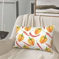 thumbnail image 4 of Plush Throw Pillow Covers, red Pepper yellow Pillow Cases with Invisible Zipper, Breathable Microfiber Pillow Cases Standard Size for Sleeping Bedroom Sofa Living Room 14x20, 4 of 5