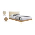 thumbnail image 2 of Meridian Furniture Asher Cream Vegan Leather King Bed, 2 of 7
